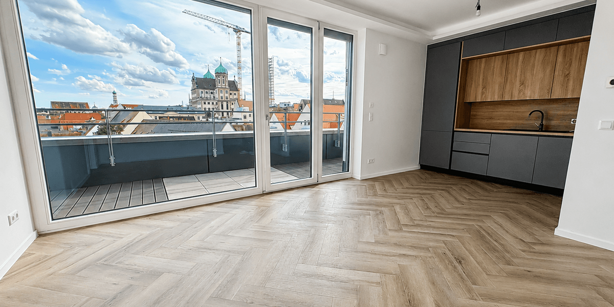 Etagenwohnung Augsburg Innenstadt - 2 Zimmer, 65 m&sup2;, 1.669&euro; | Angebot:27322354