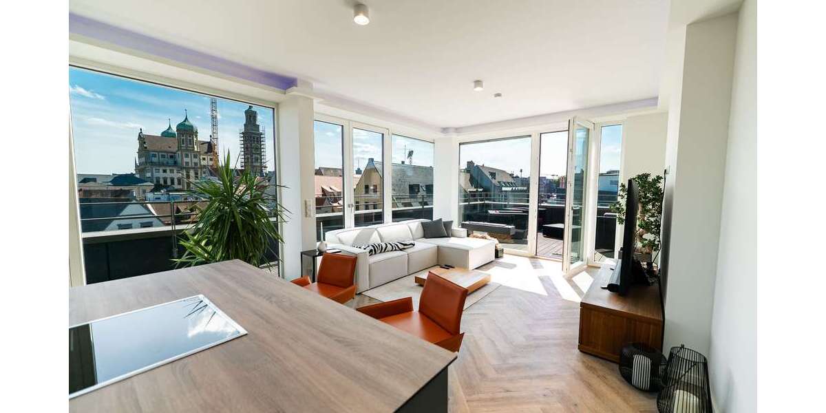 Etagenwohnung Augsburg Innenstadt - 2 Zimmer, 96 m&sup2;, 2.107&euro; | Angebot:25324767