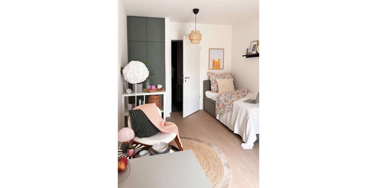 Etagenwohnung Augsburg Haunstetten-Siebenbrunn - 1 Zimmer, 19 m&sup2;, 499&euro; | Angebot:26945638