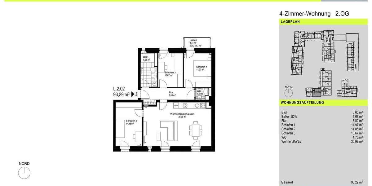 Etagenwohnung Augsburg Oberhausen - 4 Zimmer, 93 m&sup2;, 1.695&euro; | Angebot:27357737